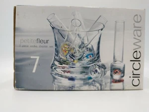 Designer Circleware 7 Piece Vodka Shooter Set Barware. - Picture 1 of 8
