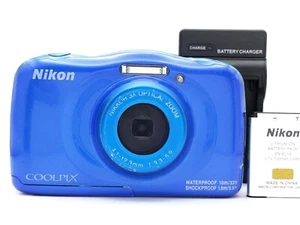 Nikon COOLPIX W100 Blue 13.2MP Waterproof Shockproof Digital Camera from Japan - Picture 1 of 13