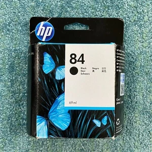 HP 84 Black C5016A 69ml Inkjet Cartridge DesignJet 30 90 120 130 Ink Exp 2014 - Afbeelding 1 van 6