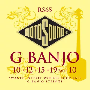 Juego de 5 cuerdas Rotosound Swanee níquel enrollado bucle G Banjo RS65 - Imagen 1 de 1