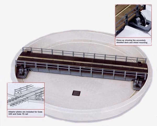 PECO Lk-55 OO Well-style Turntable Kit Code 100 12"