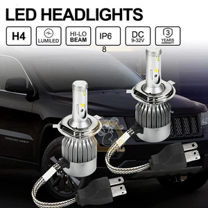 120W H4 Philips LED Headlights KIT Bulbs Hi-Lo Beam 25000LM vs Halogen Xenon - Picture 1 of 12