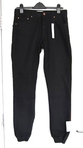 Jeans negros con puños de Asos W32 L32 - Nuevos - Imagen 1 de 7