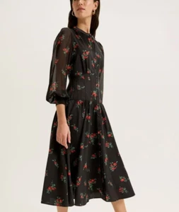 Review Posing Roses Shirt Dress Size 10 Ladies NWT SALE - Picture 1 of 5