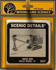 NUEVO HO Woodland Scenics Detalles Escénicos D237 Retroexcavadora Insley Modelo K Kit - Imagen 1 de 3
