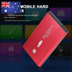 Aluminum Alloy 2.5 inch External HDD SSD Box USB SATA3.0 Hard Drive Disk 6GB - Afbeelding 1 van 11