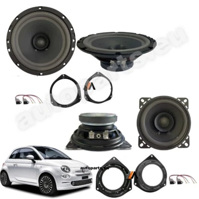 Kit 4 Casse Altoparlanti Anteriori e Posteriori per Fiat 500 dal 2007 - Image 1 of 4
