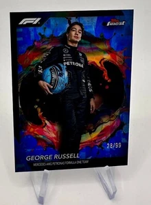 Topps Finest Formula 1 2024 F1 George Russell # 205 RARE # Blue Parallel /99🔥 - Bild 1 von 2