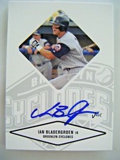 IAN BLADERGROEN signed METS 2005 Just Minors BROOKLYN CYCLONE baseball card AUTO