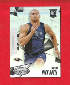 2015 CERTIFIED ROOKIES MIRROR SILVER RC NICK BOYLE #d /499 BALTIMORE RAVENS - Picture 1 of 2