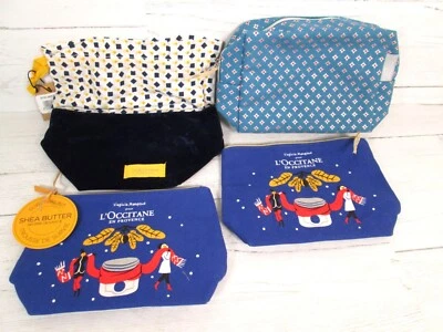 LOccitane Cosméticos Maquillaje Artículos de Aseo Lote Azul Vacaciones Cordón Bolsa Regalo Foto 1 de 4
