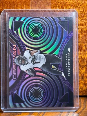 2023 Obsidian Travis Etienne Jr. Tunnel Vision /75 Jaguars - Image 1 of 2
