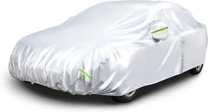 Amazon Basics Silver Weatherproof Car Cover-150D Oxford-Sedans up to 160"-FAST - Bild 1 von 7