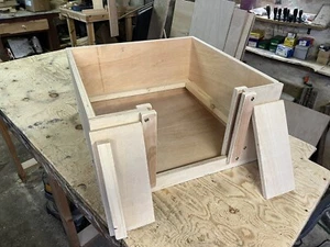 whelping box 24" square apprx wooden whelping box free local delivery or postage - Picture 1 of 4