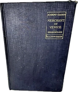 Antique Shakespeare “Merchant Of Venice” 1918 Academy Classics Allyn & Bacon - Picture 1 of 18