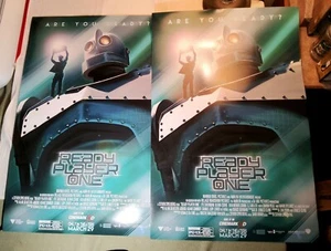 (2) 2018 CINEMARK XD EXCLUSIVE READY PLAYER ONE IRON GIANT MOVIE POSTERS 16"x24" - Picture 1 of 5