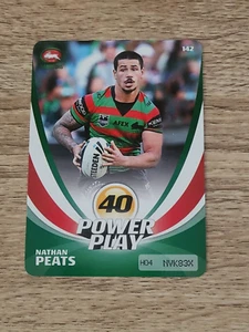 2013 NRL Power Play Trading Card Common South Sydney Rabbitohs Nathan Peats - Picture 1 of 1