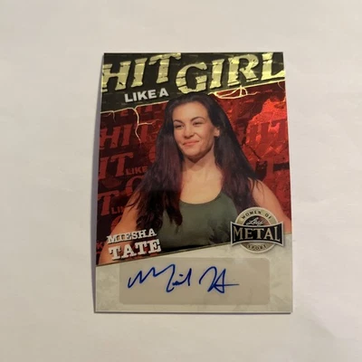 2025 Листовой Металл Женщины Спорта Миша Тейт Хит Как Девочка Автограф #1/1 - Изображение 1 из 4