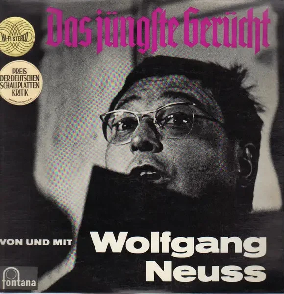 Wolfgang Neuss Das Jüngste Gerücht POLIT KABARETT Fontana Vinyl LP - Bild 1 von 1