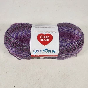 Red Heart Gemstone Yarn Amethyst E871 2356 Bulky 5 Acrylic - Picture 1 of 8