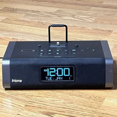 iHome iDL45 часы радио двойной сигнализации молнии док-станция динамик зарядное устройство iPhone iPad - Изображение 1 из 4