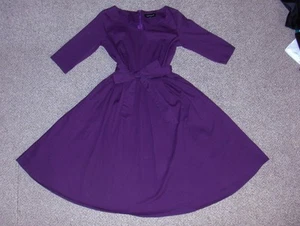 Mint Limit Cotton Blend Dress Size S Purple 3/4 Sleeve Pleated Victorian Fairy - Picture 1 of 2