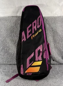 Babolat Pure Aero Rafa Backpack Tennis Sport Back Pack Black Purple - Picture 1 of 12