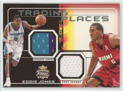 Camiseta deportiva Fleer Focus Trading Places 2001-02 parche Eddie Jones #TP-EJ A1 Foto 1 de 2