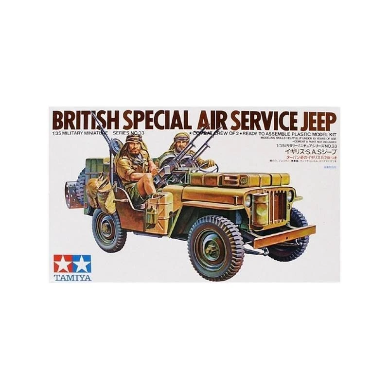 Modellino Britannici Speciale Servizio Jeep TAMIYA 35033 1/35ème Char Pro - Immagine 1 di 2
