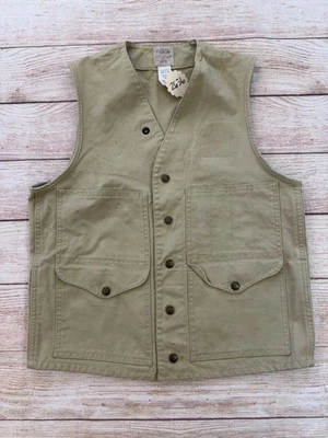 Chaleco de Trabajo Vintage CC Filson Lona Caqui Estilo 8 Crucero Talla 36 Caza Foto 1 de 4