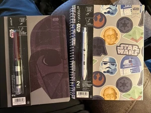YOOBI STAR WARS NOTEBOOK & Journal Book WITH Darth Vader Saber & Rebel Pens!! - Picture 1 of 5