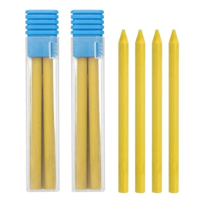12Pcs 5.6mm 2B Carpenter Pencil Lead Refills, Solid Dry Pencil Refills, Yellow - Image 1 of 4