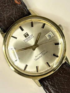 TISSOT Visodate Seastar Vintage 1970’s Men’s Automatic Date Gold Dress Watch - Picture 1 of 6