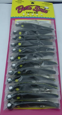 Tarjeta de 12 Betts 025ST-24N 1/4 OZ Escarabajo Giro Cola Dividida Bk Rayas Amarillas Foto 1 de 2