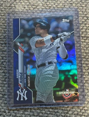 2020 Topps Opening Day - Aaron Judge #31 Opening Day Edition Blue Foil SP MVP - Image 1 of 2
