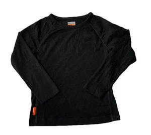 Kids Icebreaker 5/6 Base layer Black Wool Long sleeve - Picture 1 of 7