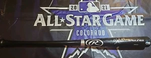 Salvador Pérez Firmado Autografiado Rawling Stick Bat All Star Salón de la Fama  - Imagen 1 de 3