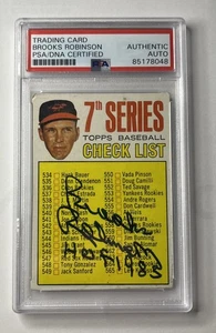 1969 BROOKS ROBINSON Signed Topps Card #531 Authentic Auto HOF 1983 Inscription - Picture 1 of 3