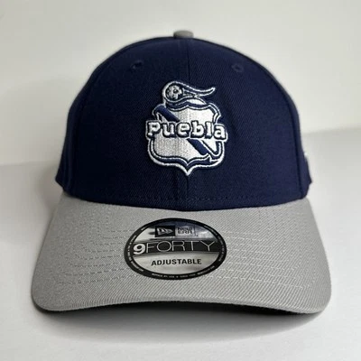 Club Puebla - New Era 9FORTY Sombrero Ajustable Fútbol - México - Azul/Gris **NUEVO** Foto 1 de 4