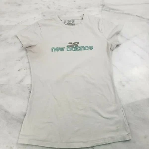 NEW BALANCE Girl's Graphic T-shirt White - Small - Picture 1 of 7