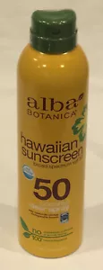 Alba Botanica Hawaiian Sunscreen Clear Coconut 7.5 oz SPF-50 Brand New Free Ship - Picture 1 of 3