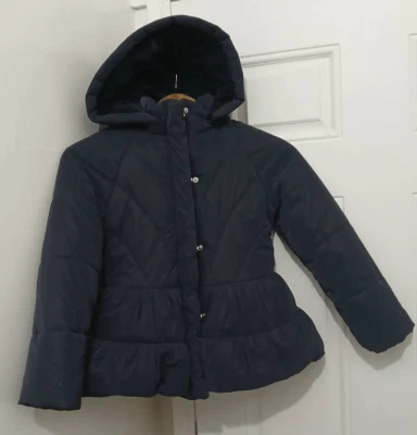 Mayoral Niñas Niños Talla 9 Azul Marino Puffer Chaqueta Prendas de abrigo Foto 1 de 4