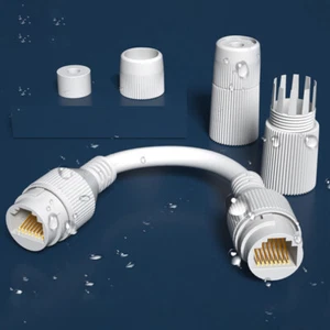 1Pcs RJ45 Docking Connector Ethernet Network Straight-through Cable Extender - Photo 1/12