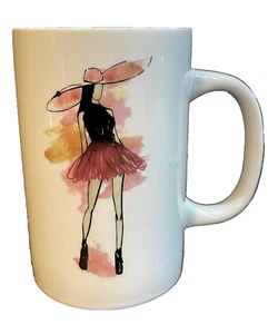 Pier 1 Import Vintage Porzellan Mode Dame Frau Hut Becher - Bild 1 von 7