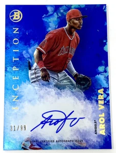 Arol Vera Prospect Auto /99 Blue Foil Parallel Card 2021 Bowman Inception PA-AVE - Bild 1 von 10