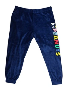 Love Tribe Peanuts Plus Size Fleece Stretch Waist Women's Pajama Bottoms NWT - Picture 1 of 1