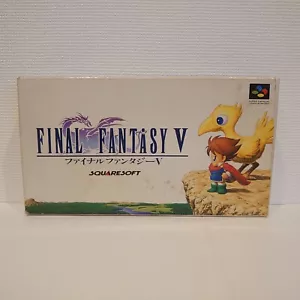 Final Fantasy V Boxed Super Famicom Nintendo Japanese Import FF5 SFC SQUARE Game - Picture 1 of 11