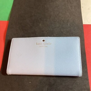 Kate Spade Blue Bifold Wallet 7 X 4” Fd2 - Picture 1 of 10