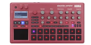 KORG ELECTRIBE2S RD Sampler Analog Modeling Sounds Metallic Red Japan New - Picture 1 of 2