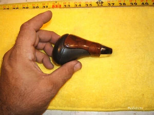 Mercedes W215 W220 Automatic Burl Walnut wood CHARCOAL shifter Genuine MB 1 knob - Picture 1 of 12